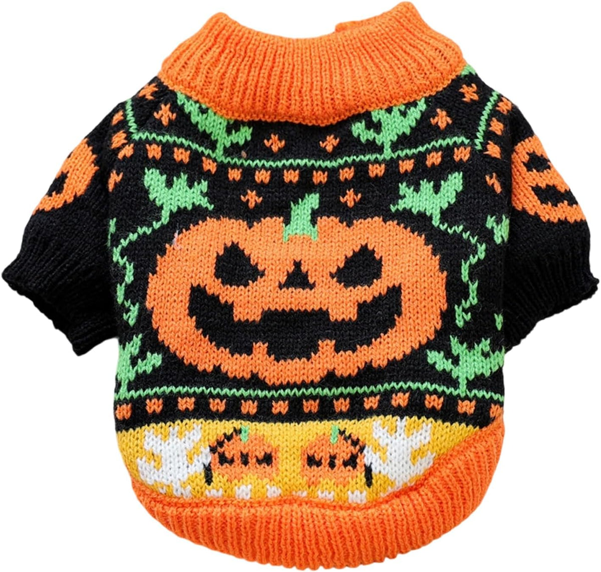 Halloween Pumpkin Pet Sweater for Cats & Small Dogs Fursera