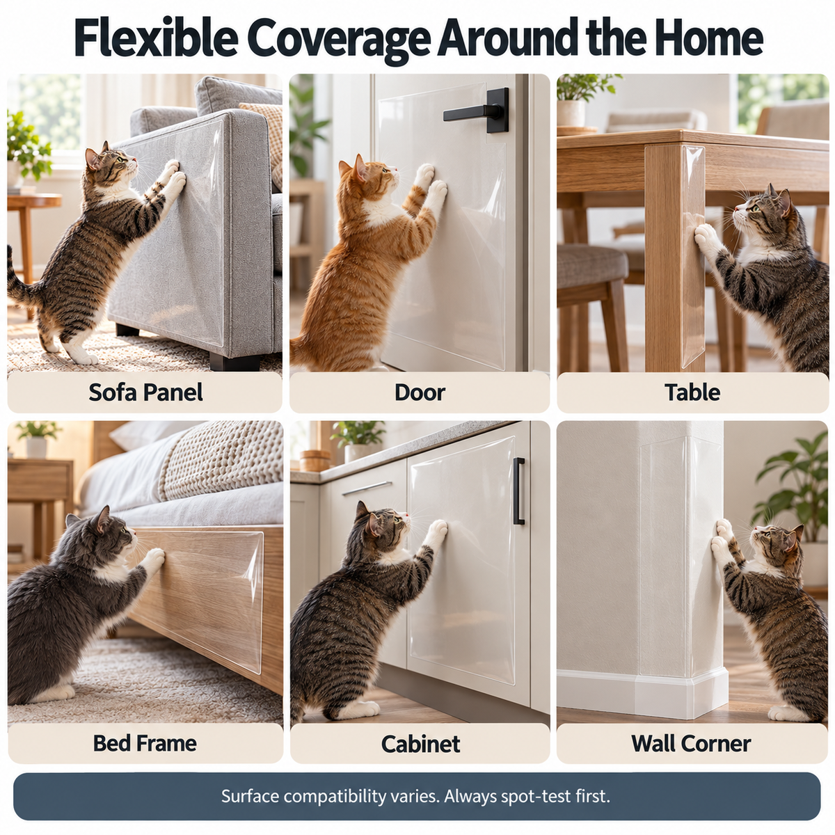 Clear Cat Scratch Furniture Protector Roll – Self-Adhesive & Cut to Fit Fursera