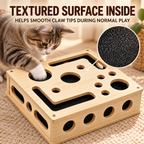 Wooden Cat Puzzle Toy with Built-In Claw-Smoothing Surface Fursera