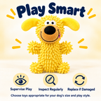Giggling Plush Dog Toy – Soft Chenille Interactive Toy Fursera