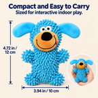 Giggling Plush Dog Toy – Soft Chenille Interactive Toy Fursera