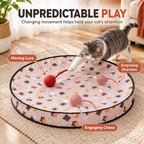 Interactive Cat Play Mat with Moving Ball & Tail – Hide & Seek Cat Toy Fursera