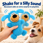 Giggling Plush Dog Toy – Soft Chenille Interactive Toy Fursera