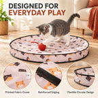 Interactive Cat Play Mat with Moving Ball & Tail – Hide & Seek Cat Toy Fursera