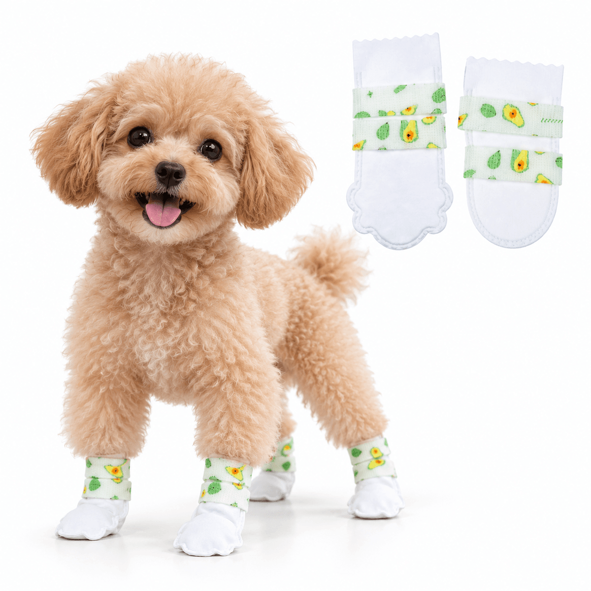 Disposable Dog Booties – Waterproof Paw Covers with Adjustable Straps, 20-Pack Fursera