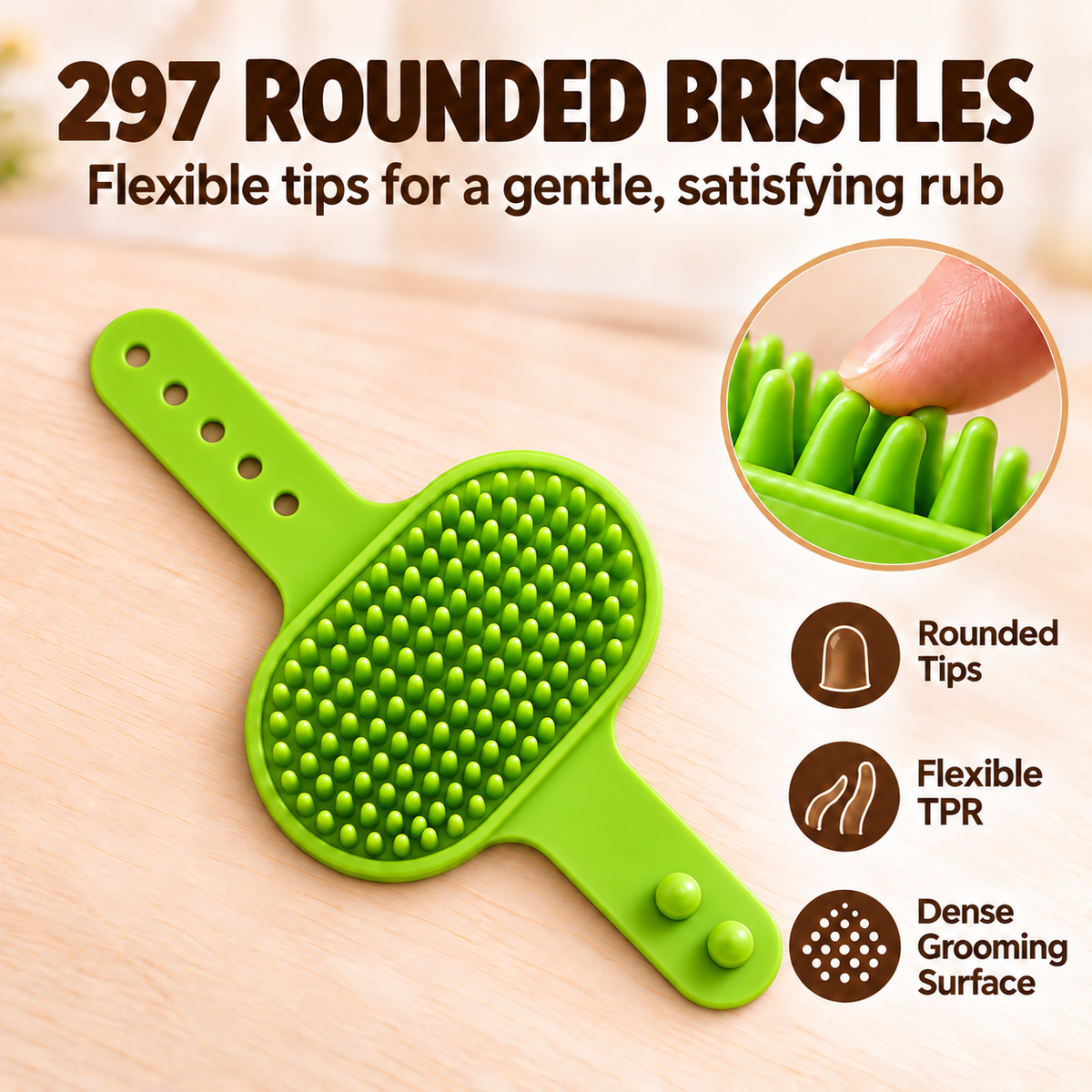 Wraparound Cat Self-Grooming Brush – Furniture-Leg & Handheld Groomer Fursera