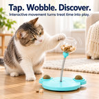 Spring Wobble Treat Dispenser for Cats & Small Dogs – Interactive Pet Toy with Suction Base Fursera