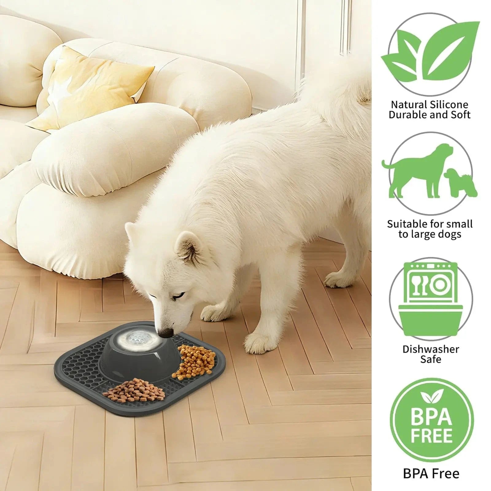 Slow Feeder & Lick Toy Bowl for Dogs