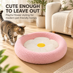 Flower Cat Scratcher Lounge – 2-in-1 Round Cat Scratching Bed Fursera