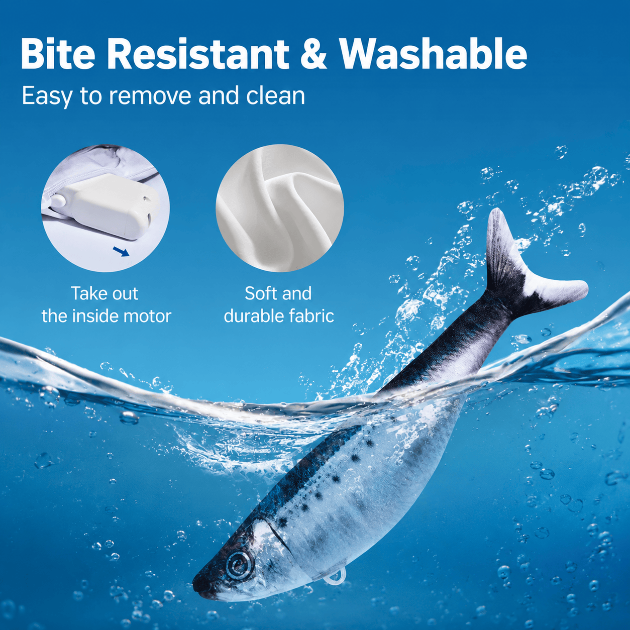 Electric Realistic Flopping Fish Cat Toys – 3 Pack