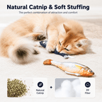 Electric Realistic Flopping Fish Cat Toys – 3 Pack