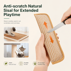 Catnip Sisal Cat Kicker Pillow