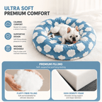 Soft Plush Donut Bed for Dogs & Cats