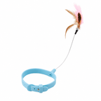 Hands-Free Collar Feather Cat Teaser