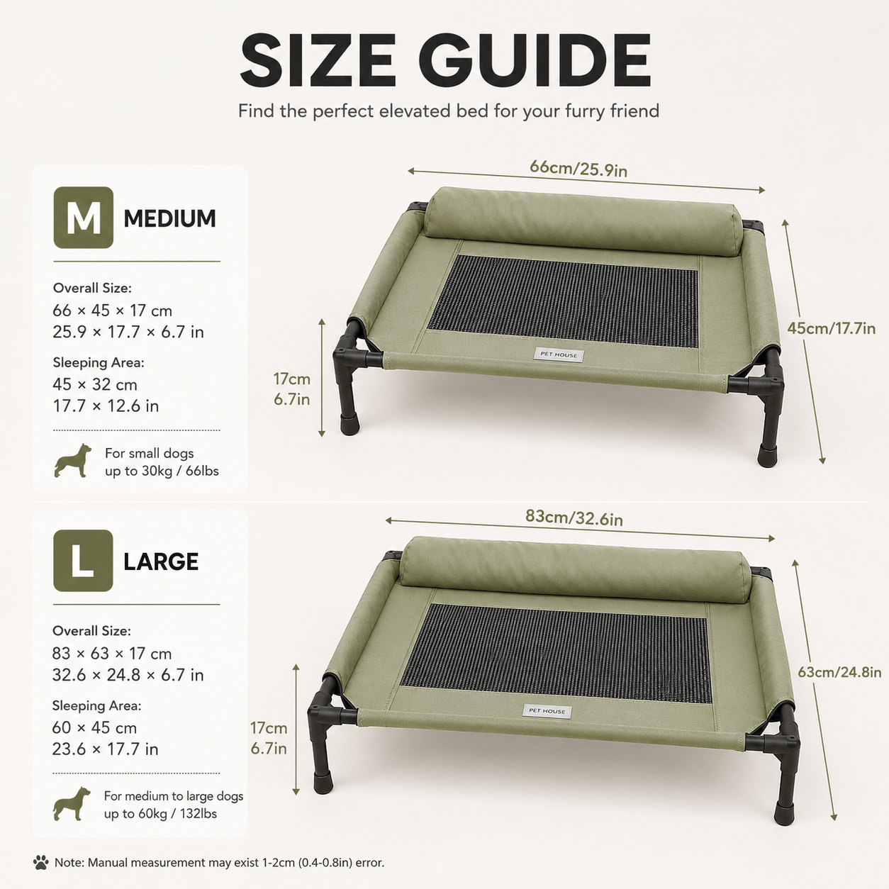 Cooling Elevated Pet Bed