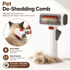 2-in-1 Pet Grooming Brush for Dogs & Cats