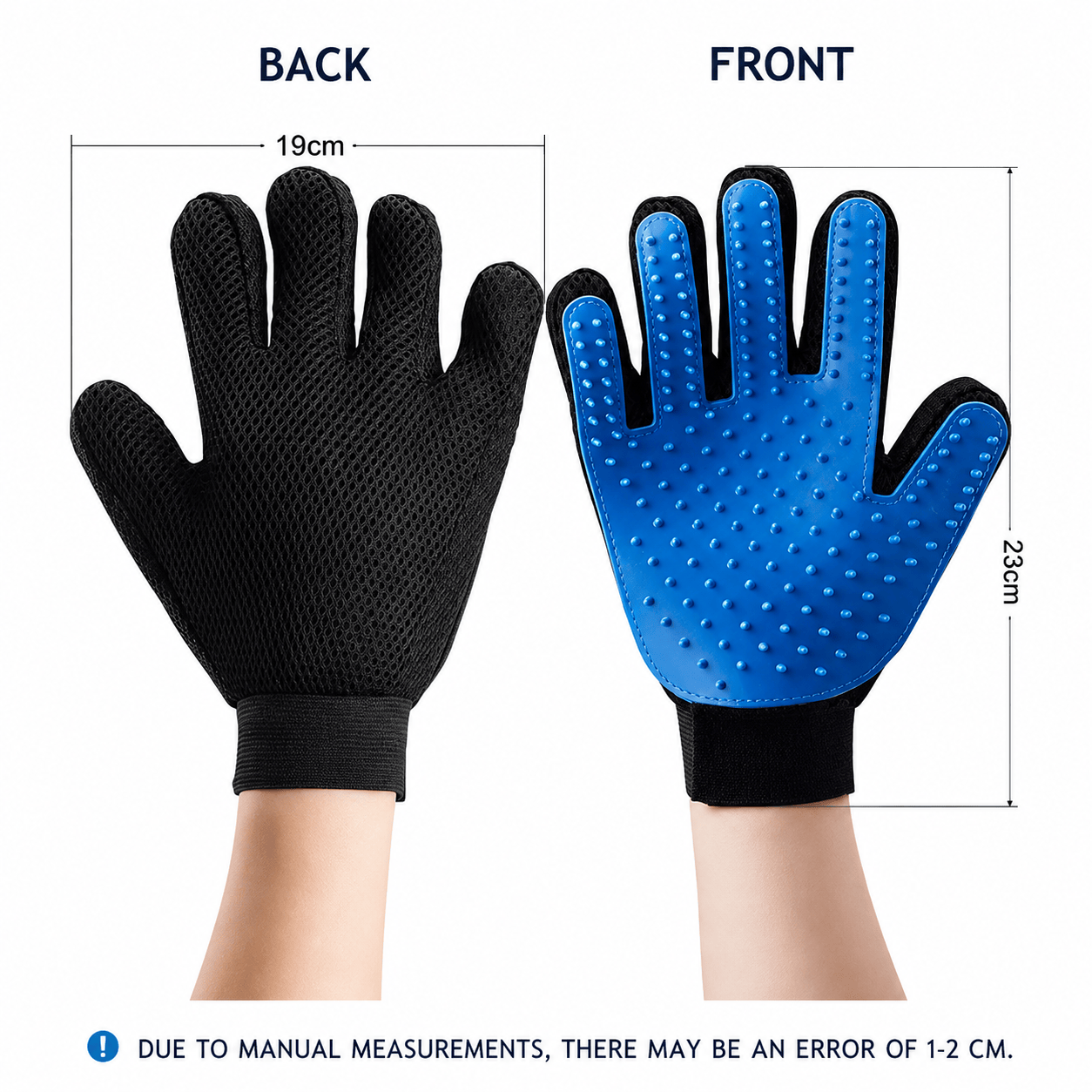 Pet Hair Remover Glove  - 1 Pair