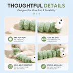 Gradient Plush Catnip Caterpillar Cat Toy Fursera