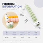 Gradient Plush Catnip Caterpillar Cat Toy Fursera