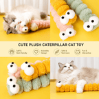 Gradient Plush Catnip Caterpillar Cat Toy Fursera