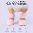 Breathable Mesh Dog Shoes – Anti-Slip Reflective Summer Paw Protection Boots