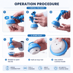 Smart Interactive Dog Ball Toy, Automatic Rolling Rope Toy Fursera