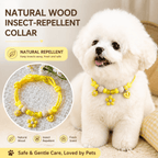 Natural Wood Insect-Repellent Pet Collar Fursera