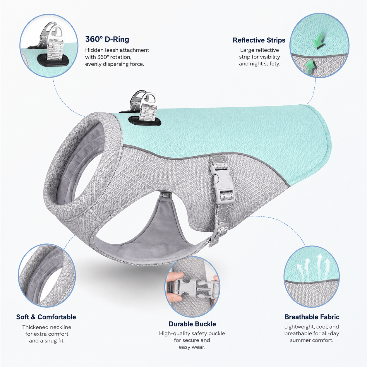Dog Cooling Vest Harness Fursera