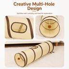 Foldable Cat Tunnel – Interactive Hide &amp; Play Toy Fursera