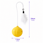 Interactive Feather &amp; Laser Cat Toy – Wobble Teaser with Bell Fursera