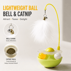Interactive Cat Toy with Feather, Bell & Catnip Fursera