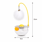 Interactive Cat Toy with Feather, Bell & Catnip Fursera