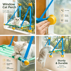 Foldable Window Cat Hammock – Suction Cup Cat Perch Fursera