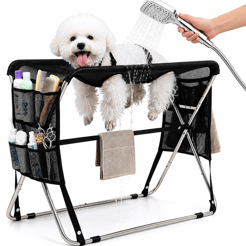Senior Pet Grooming Hammock – Full Body Support & Foldable Grooming Table Fursera