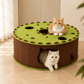 Felt Cat Tunnel & Hideaway – 2-in-1 Interactive Playhouse & Cozy Bed Fursera