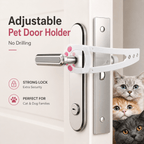 Adjustable Pet Door Holder – No-Drill Door Latch for Cats & Dogs Fursera