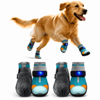 Motion-Activated LED Dog Boots – Breathable Anti-Slip Paw Protection Shoes - 2pcs Fursera