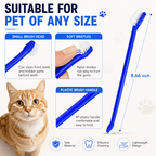 8-Pack Dual-Headed Pet Toothbrush Set for Dogs & Cats Fursera