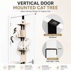 Door-Mounted Cat Climber – Space-Saving Multi-Level Cat Tree Fursera