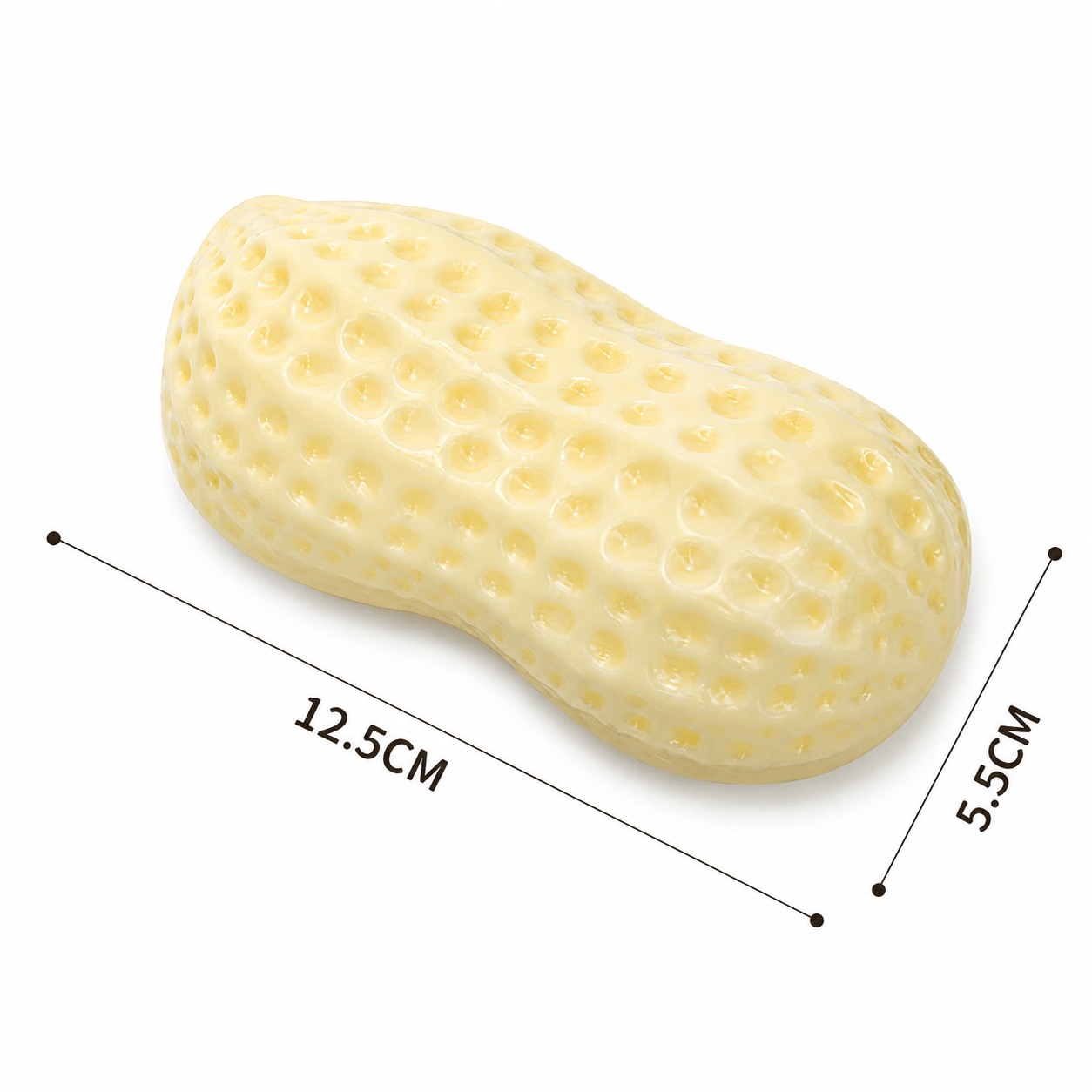 Squeaky Peanut Dog Chew Toy – Textured Dental Toy for Boredom &amp; Interactive Play Fursera