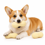 Squeaky Peanut Dog Chew Toy – Textured Dental Toy for Boredom &amp; Interactive Play Fursera