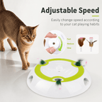 Interactive Feather Hunt Cat Toy – Rechargeable Multi-Speed Play Fursera