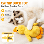 Catnip Duck Toy – Crinkle Plush Cat Toy for Kicking, Biting &amp; Interactive Play Fursera