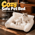 Plush Sofa Pet Bed for Cats & Dogs Fursera