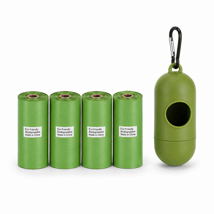 HDPE + EPI Dog Poop Bags – Leak-Proof Rolls with Free Dispenser