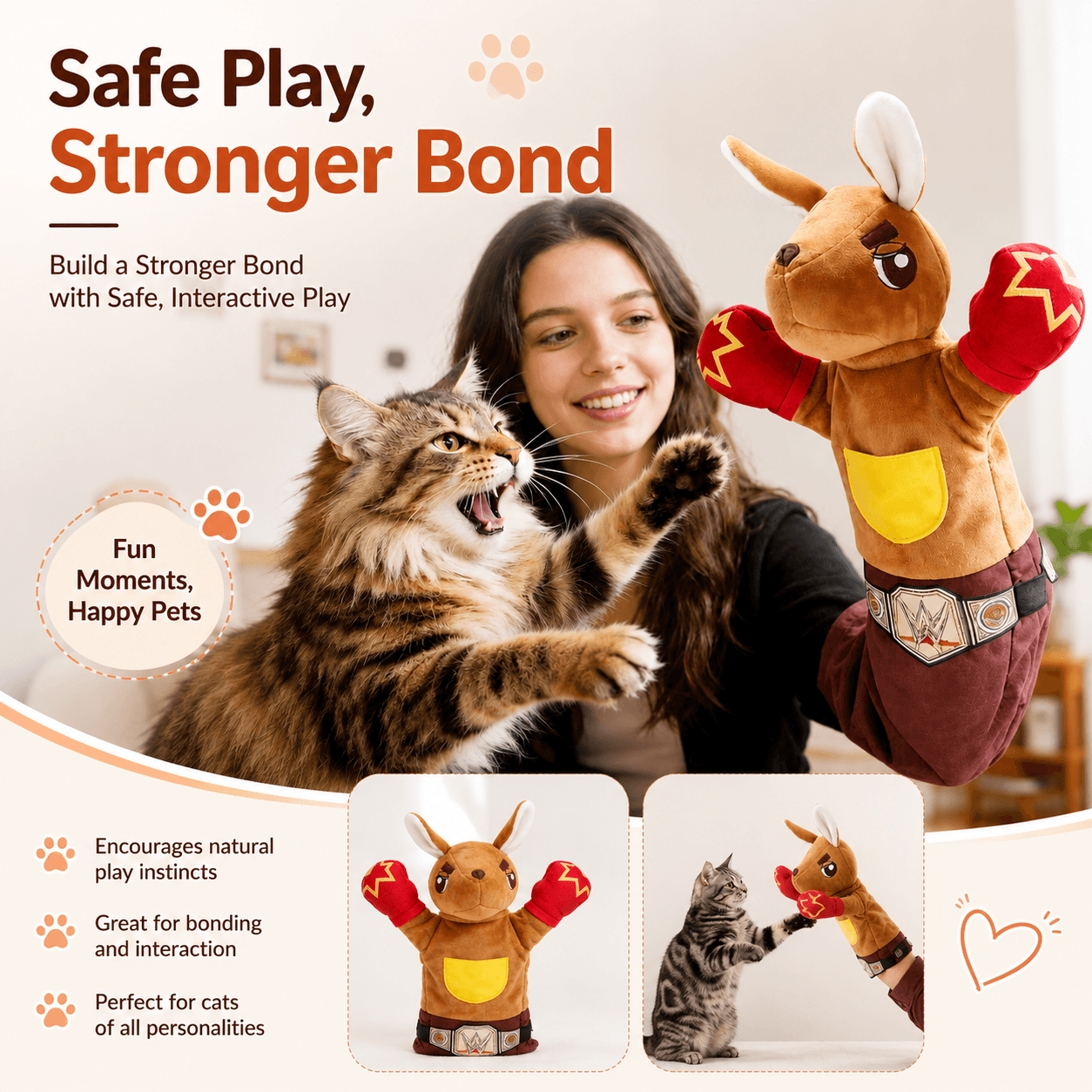 Cat Wrestling Glove – Interactive Wrestler Toy for Cats Fursera