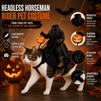 Headless Horseman Cat Costume – Funny 3D Halloween Pet Costume Fursera