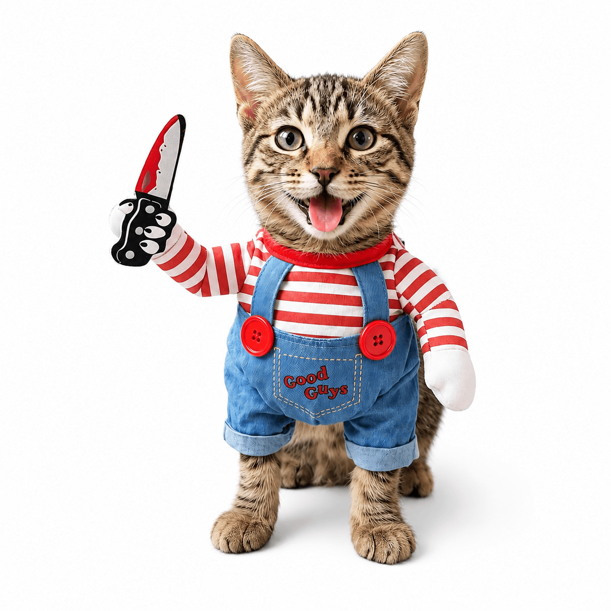 Scary Doll Pet Costume – Funny Halloween Costume for Cats & Dogs Fursera