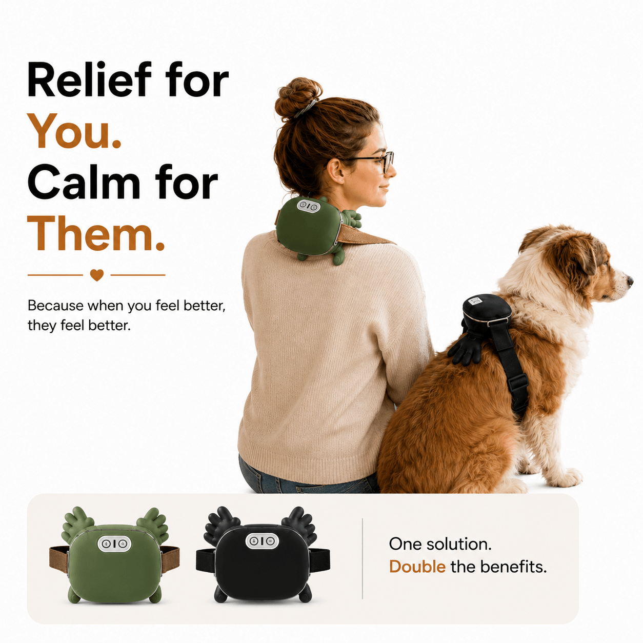 Calming Massager for Pets & People Fursera