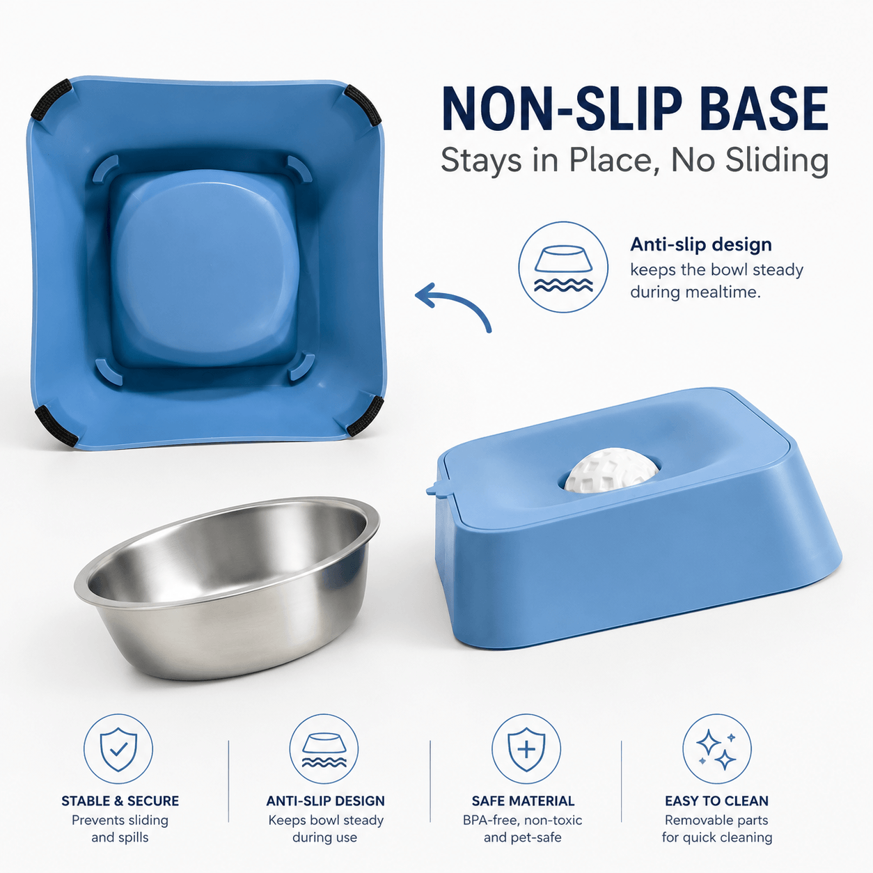 Slow Feeding Dog Bowl with Rolling Treat Ball Fursera